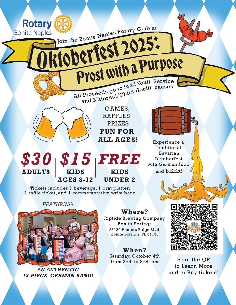 A logo for oktoberfest with two mugs of beer