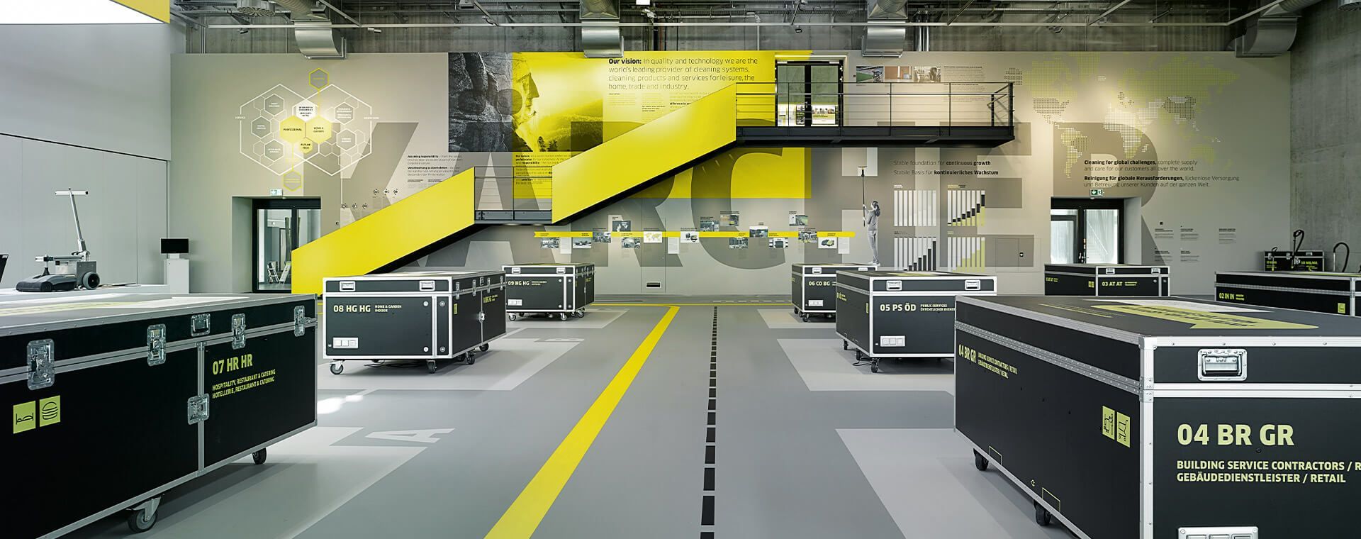 A large supermarket with a wooden facade and a lot of windows.