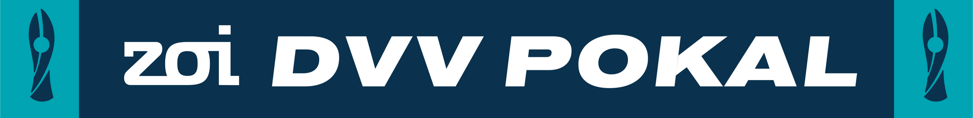 Zoi DVV POKAL text on a dark blue background with teal accents.