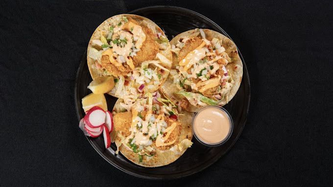 a close up of a plate of food on a table .