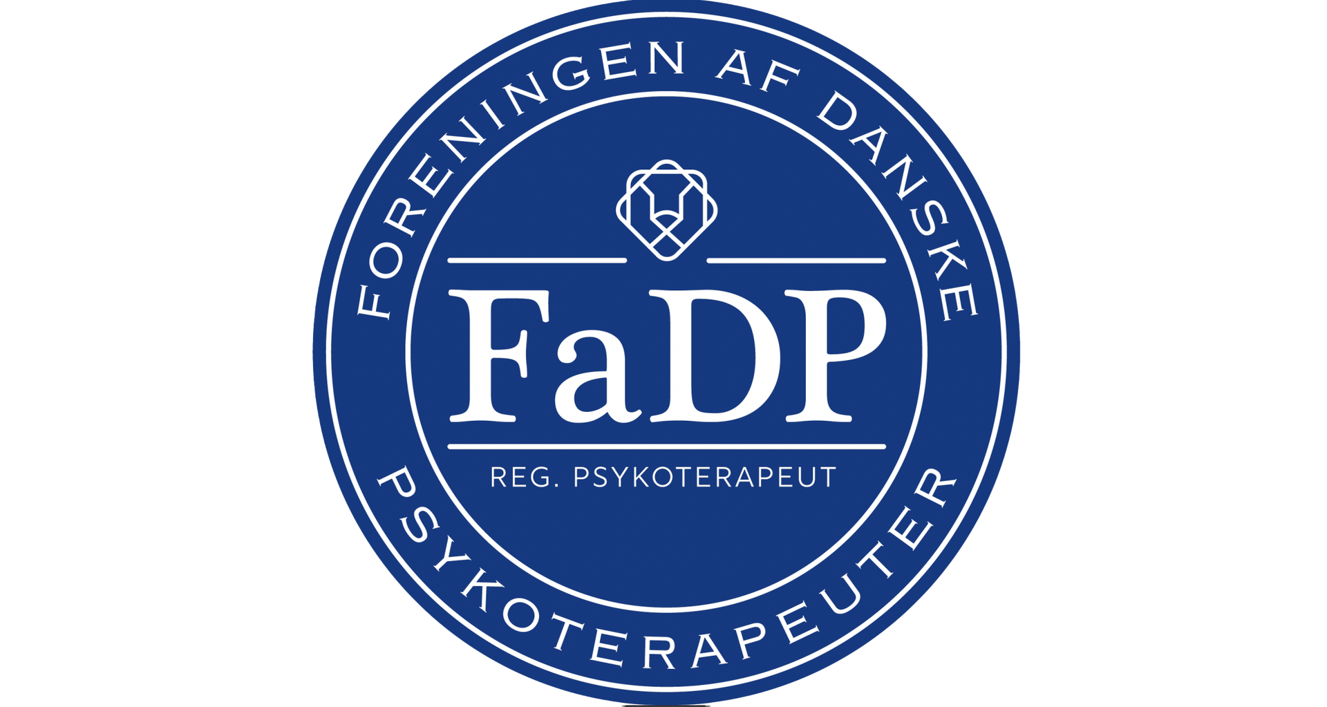Et blåt fadp-logo på en hvid baggrund
