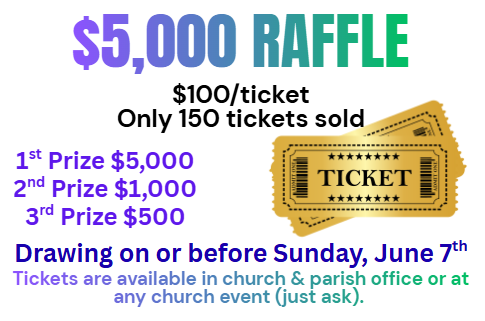 5,000 dollar raffle flier