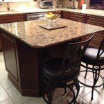 Kitchen countertop detail showing Cambria quartz surface quality