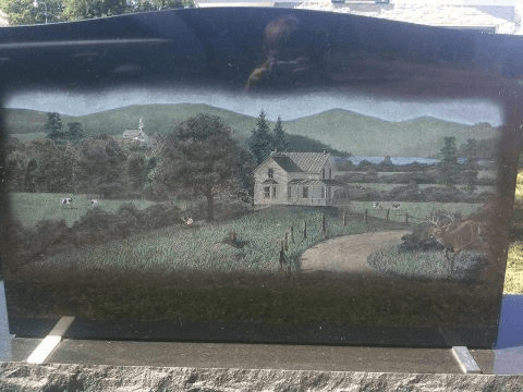 Laser-etched stone — Portsmouth Monument Co.