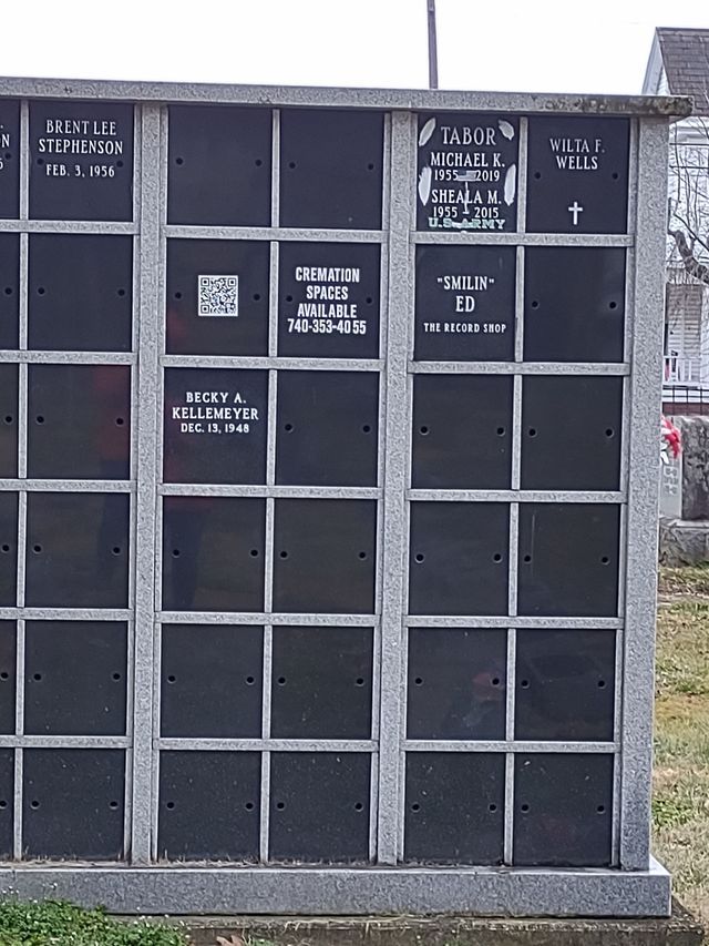 A row of black boxes with the name tabor written on them