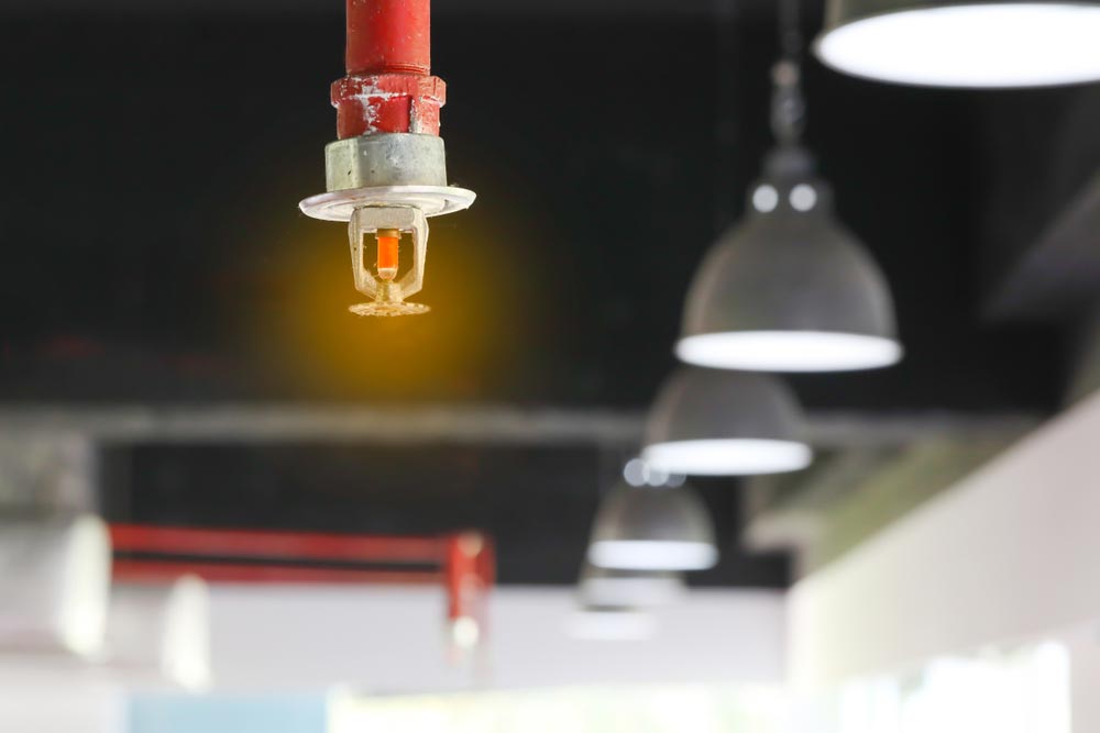 Fire Sprinkler On The Ceiling — Fire Safety in Coffs Harbour, NSW