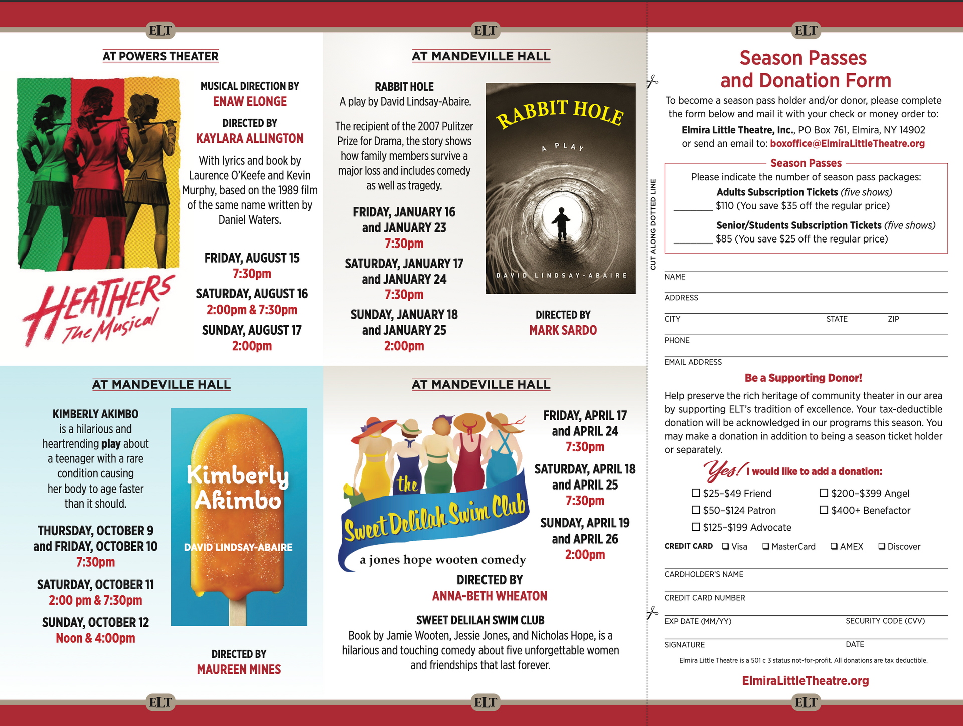 A brochure for a book called kimberly atumba