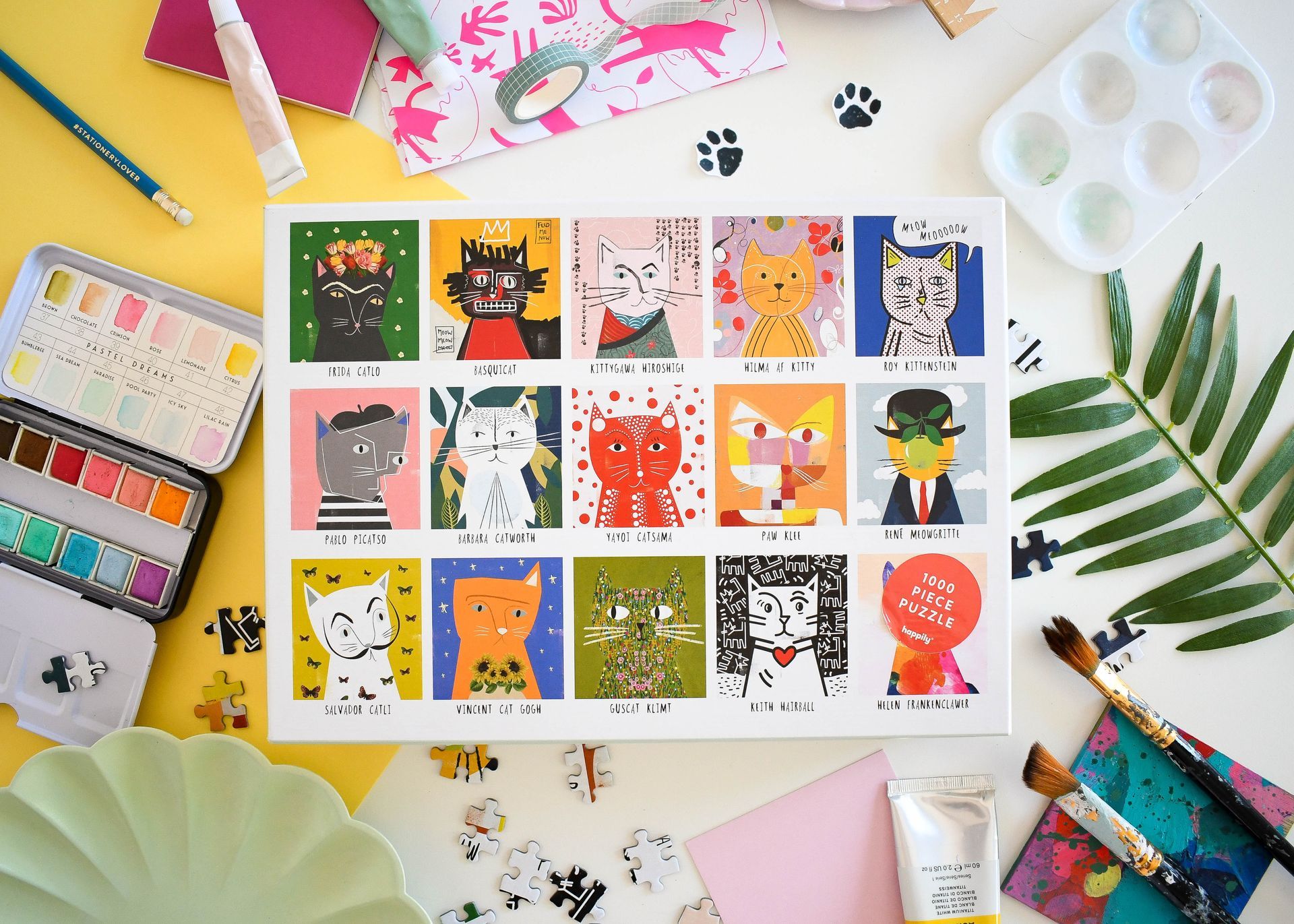 Caja puzzle Art Cats de HAPPILY