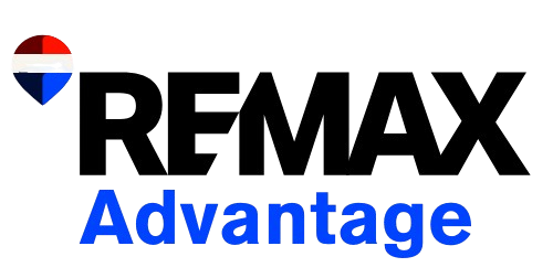 RE/MAX Advantage logo with a red, white, and blue globe and the word