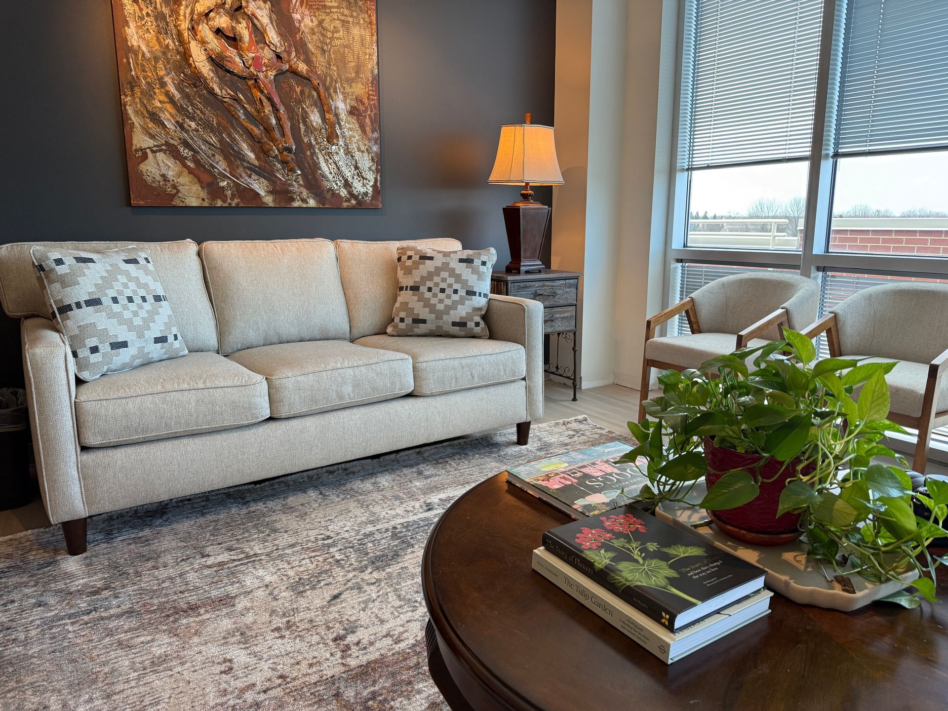 Waiting room for Riverside Counseling Center in Ashburn