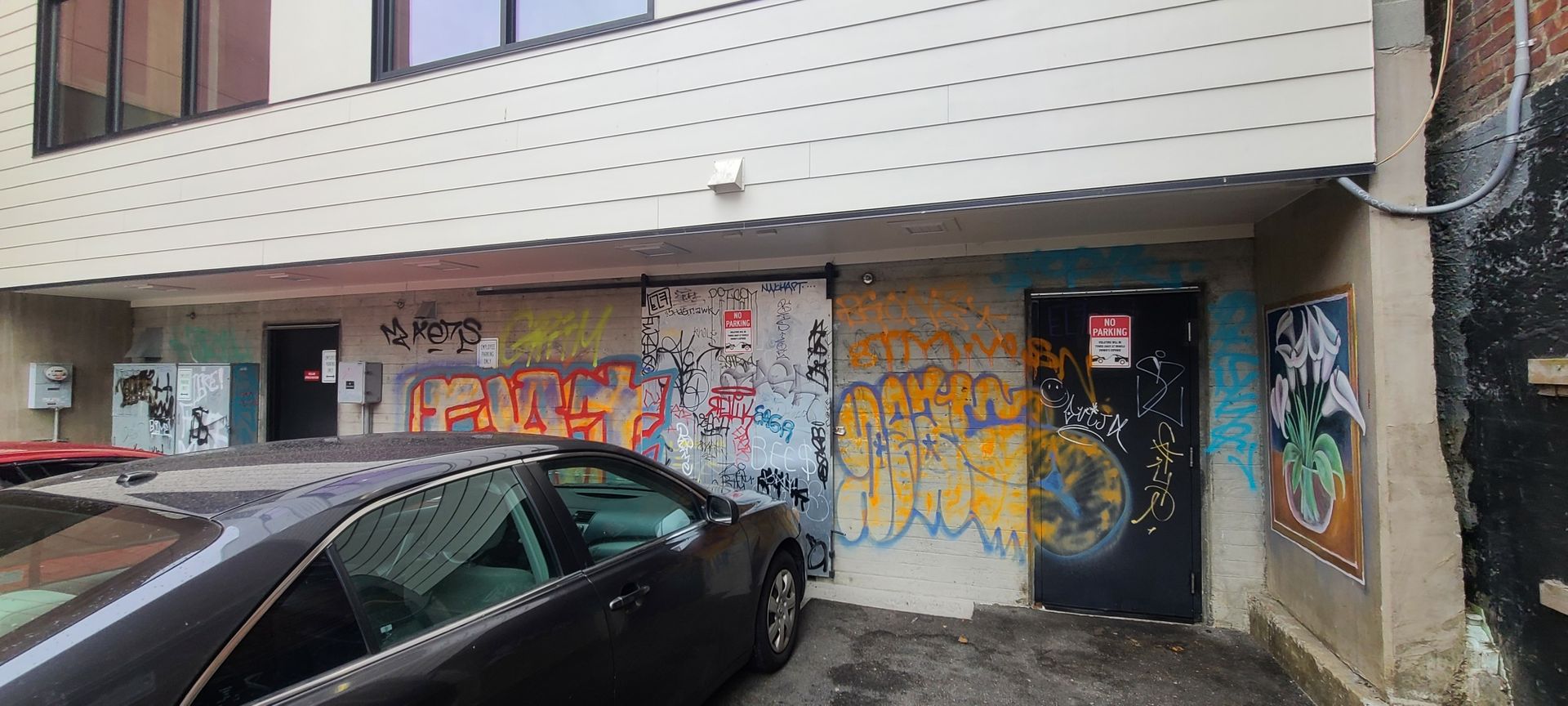 Wall with Graffiti - Seattle, WA - ASAP Graffiti Removal