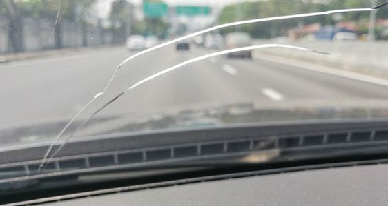 cracked windshield 