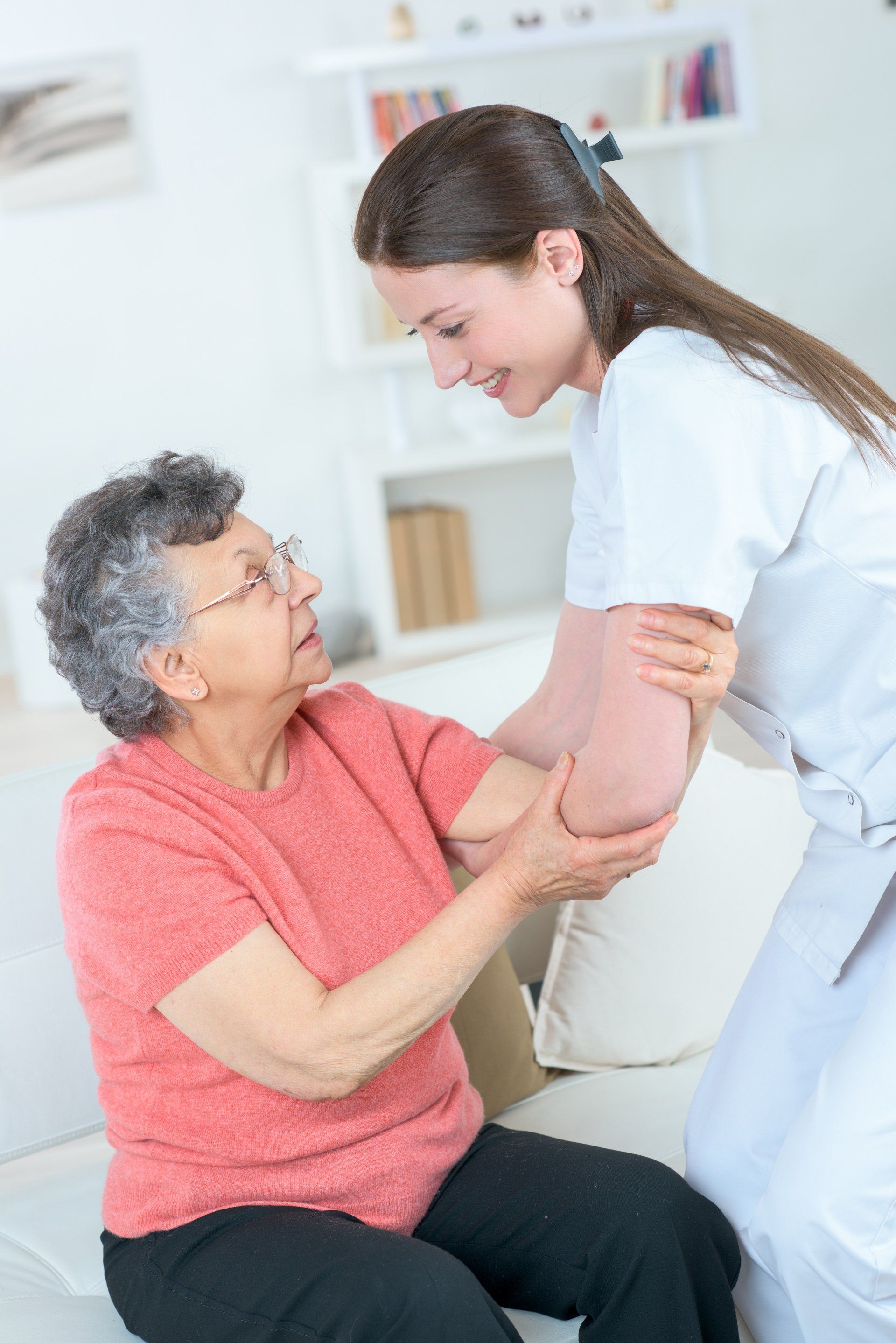 Patient and Care Giver Spending Time Together — Care Giving Service