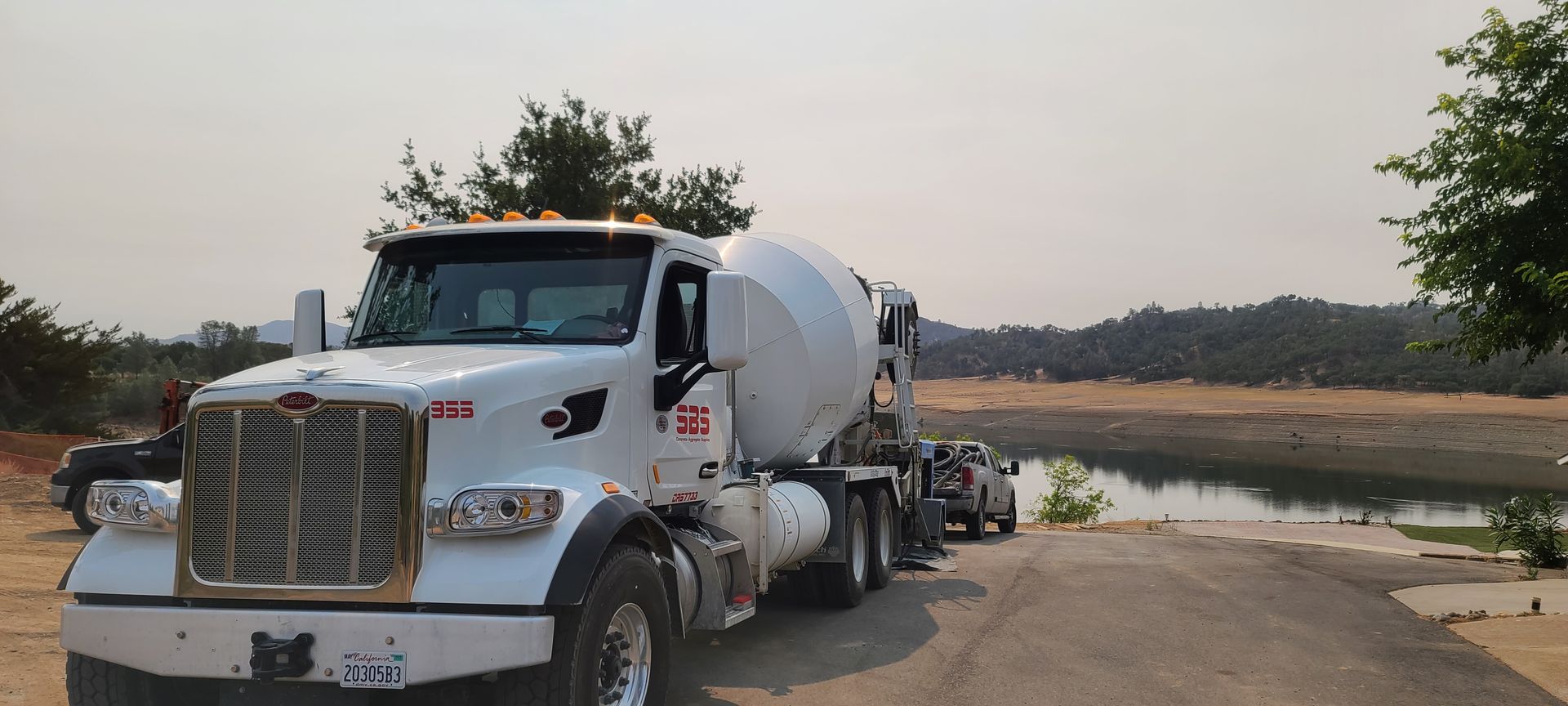 SBS concrete truck on a local jobsite. 