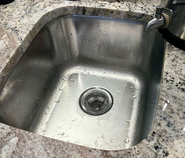 Deep Cleaning of Sink After