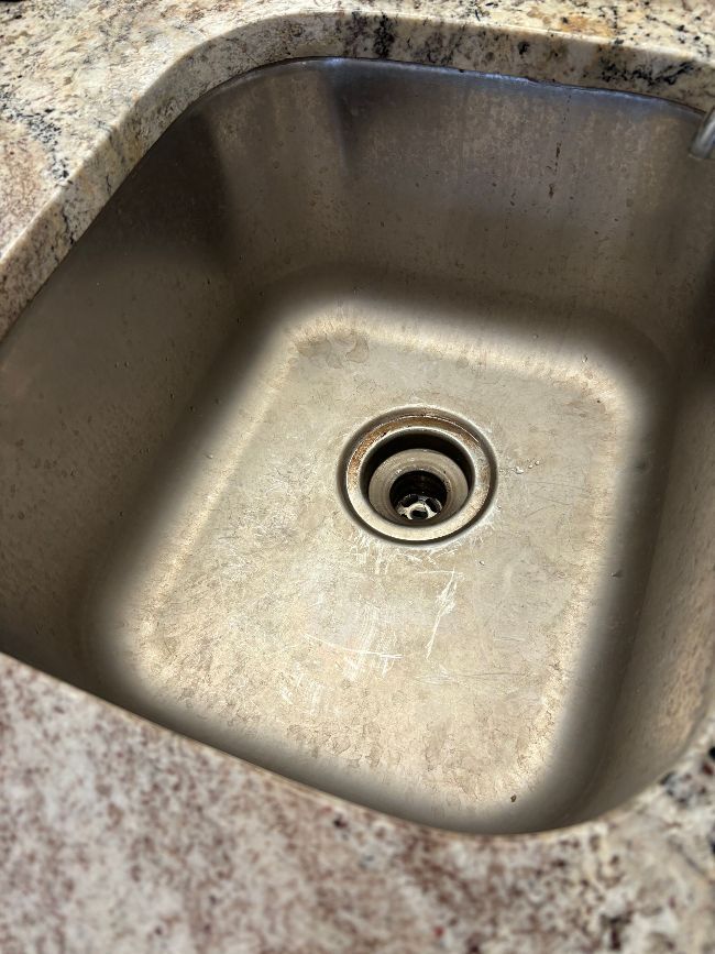 Deep Cleaning of Sink Before