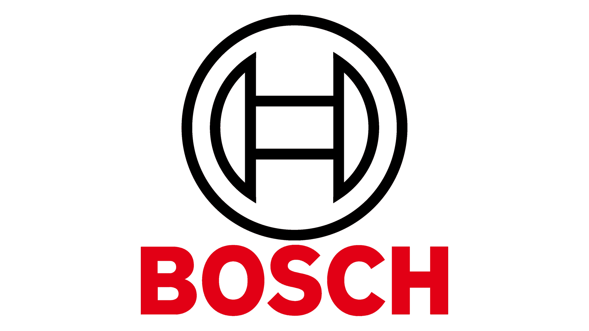 a logo for bosch is shown on a white background