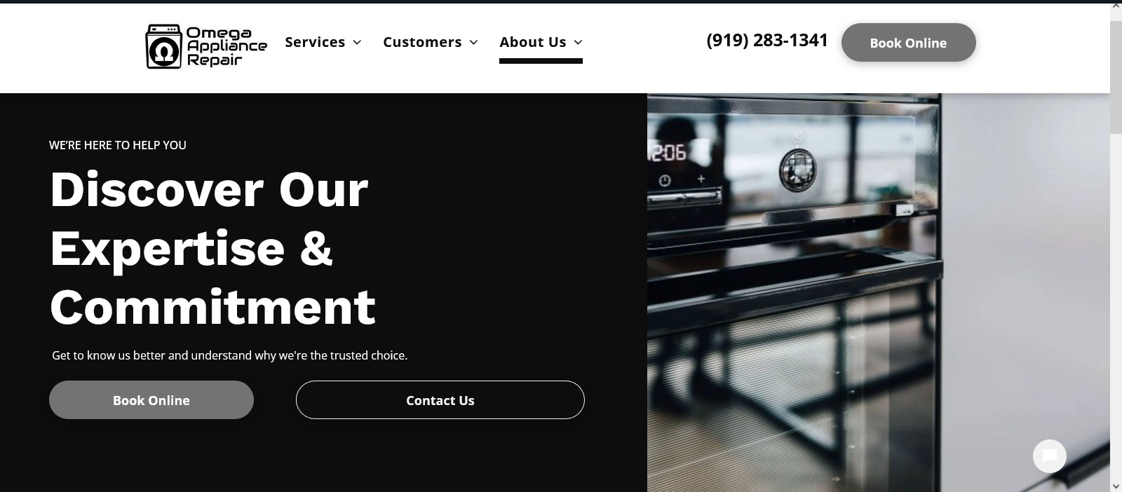 About Us Omega Appliance Repair Expert Services