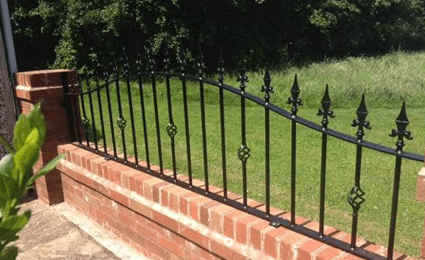 Metal railing