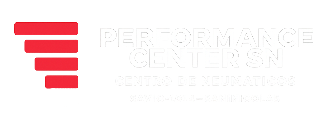 Un logotipo rojo y blanco para una empresa llamada Performance Centers.