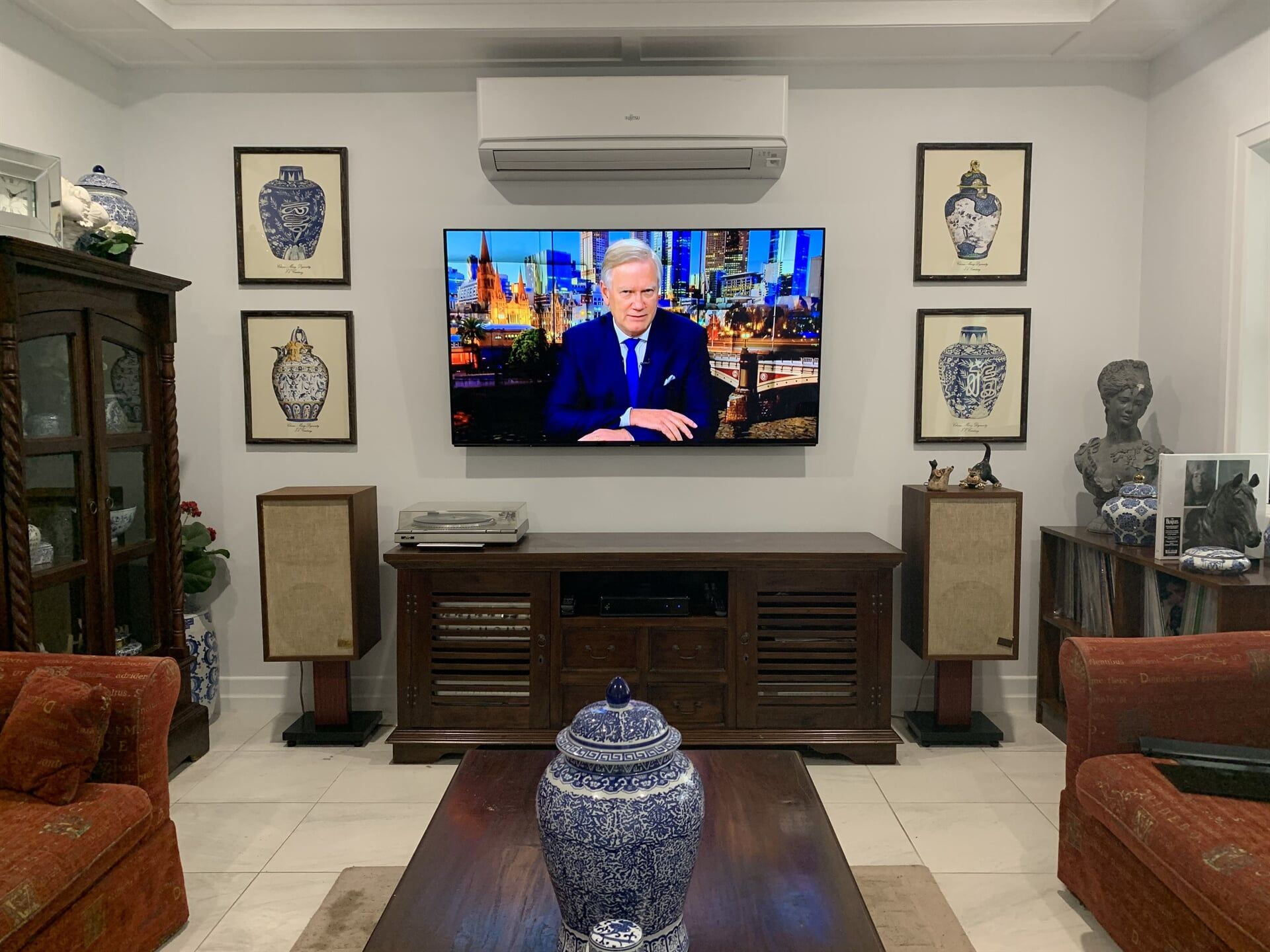 TV On Wall At Living Room — T.N Locke Communications In Kirwan, QLD