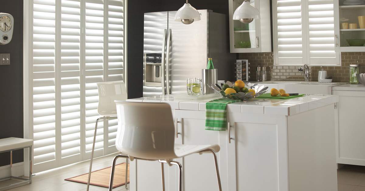 White Shutters in kitchen