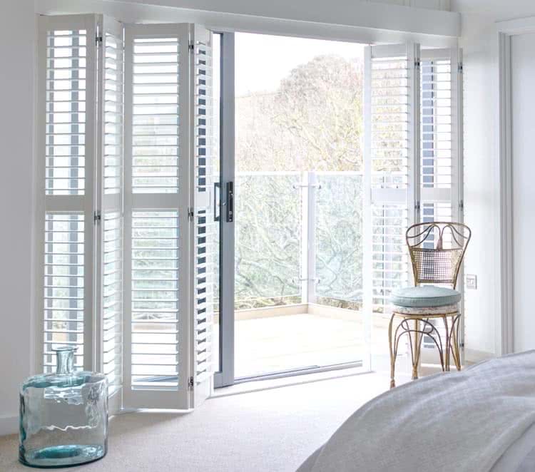 Patio bi-fold shutters