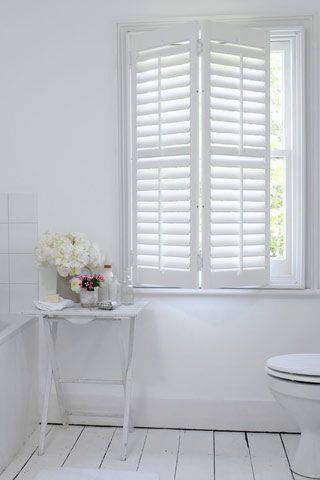 full height shutter with a divider rail