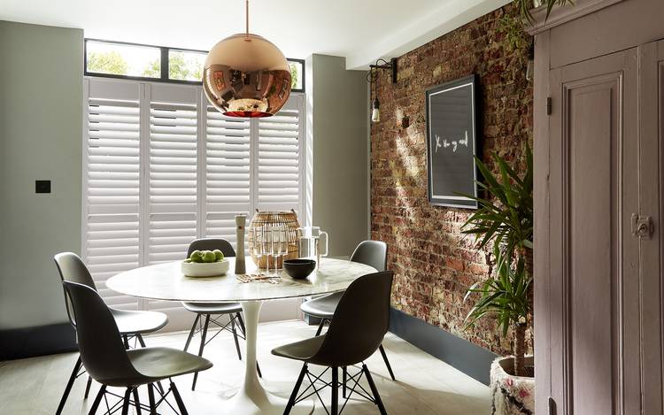 Shutters in Dining Room