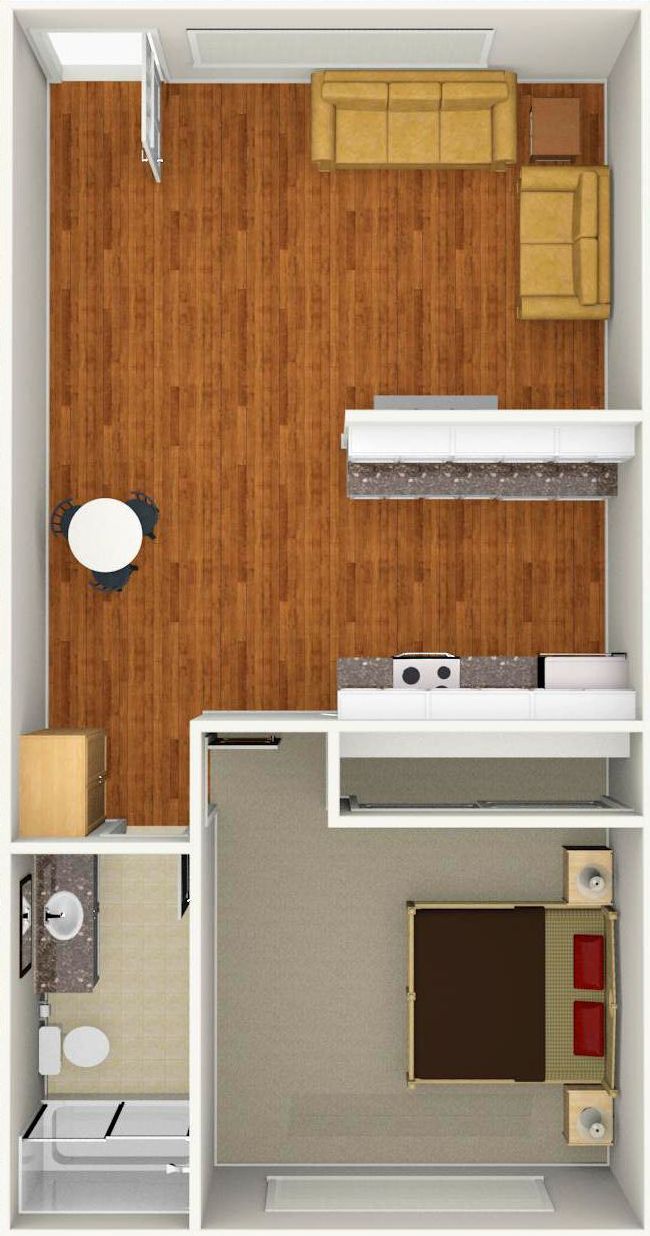 1 Bed | 1 Bath 700 Sq Ft