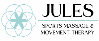 Logo for Jules Sports Massage and Movement Therapy with writing