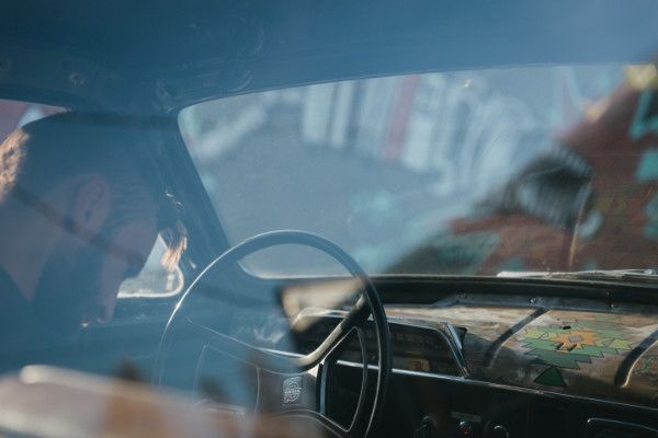 Mechanic in a car | Baker Garage Volvo Specialists