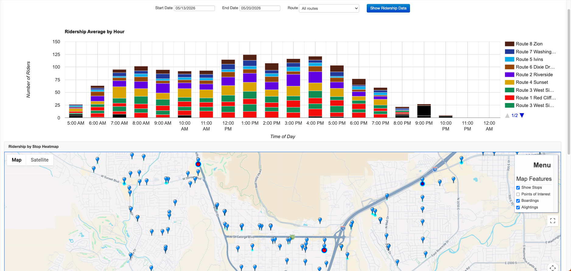 CAD/AVL - route optimization tools for fixed route transit operations