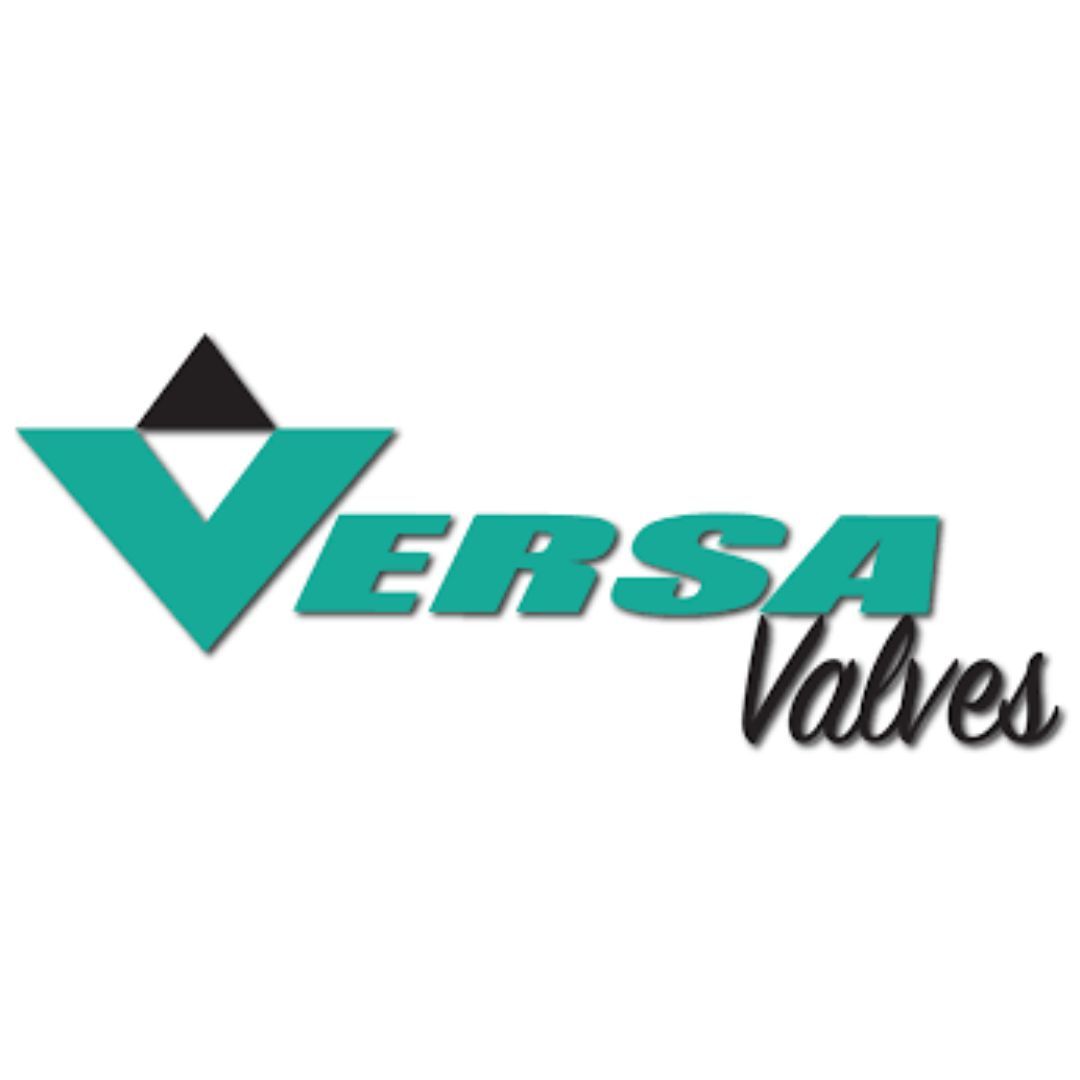 A logo for versa valves is shown on a white background