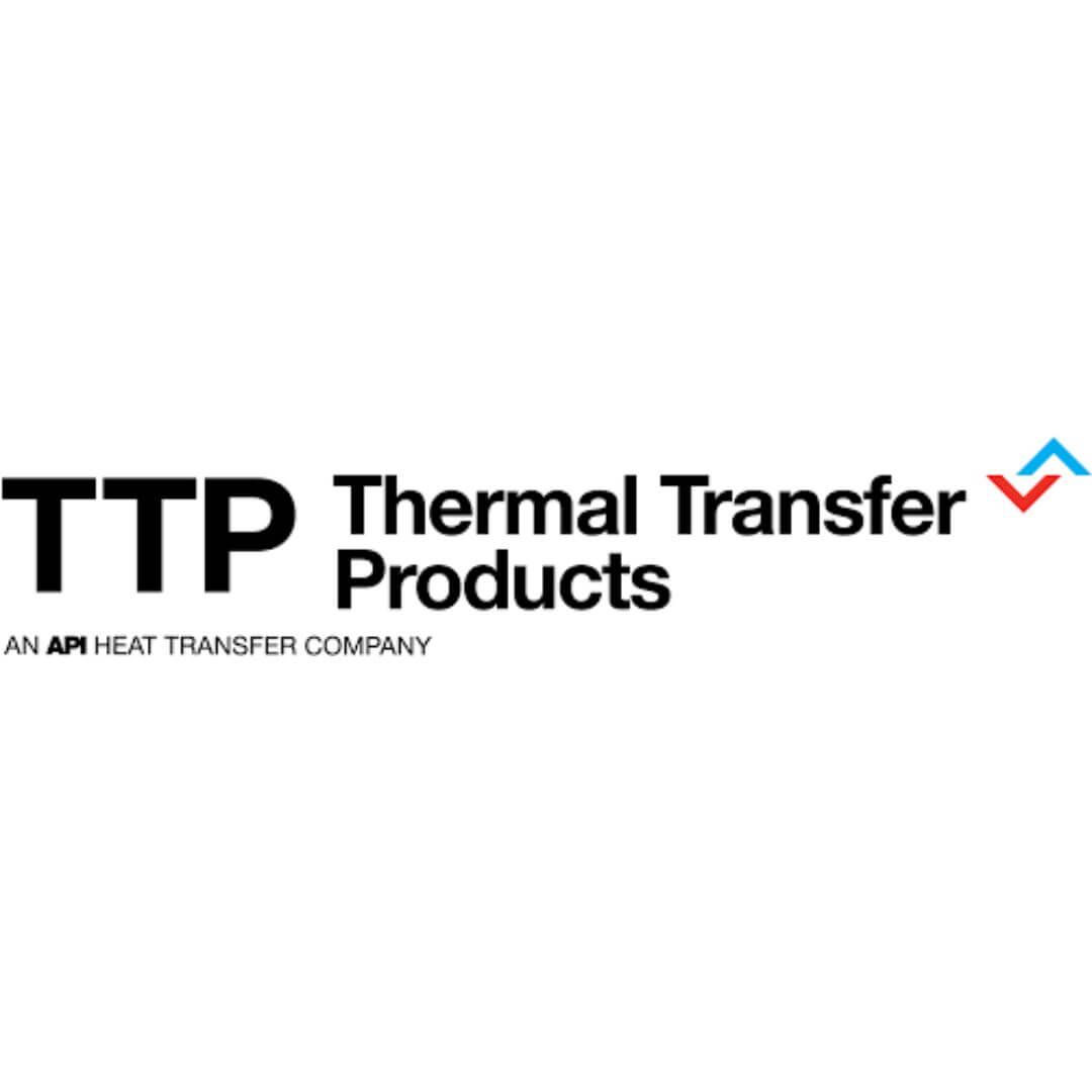 black text reading thermal transfer products on a white background