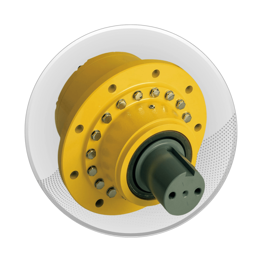 Yellow mechanical drive.