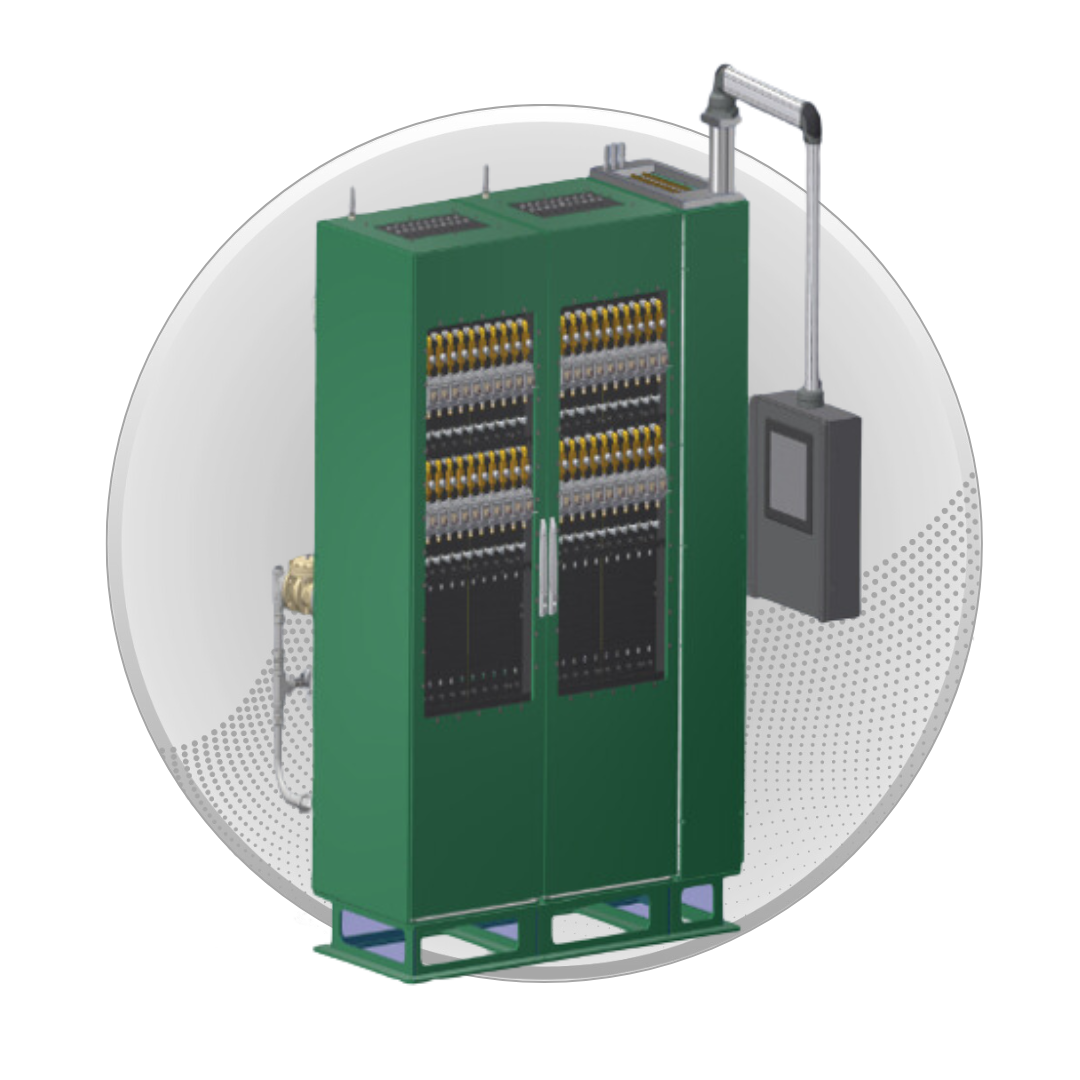 A green control cabinet for automation