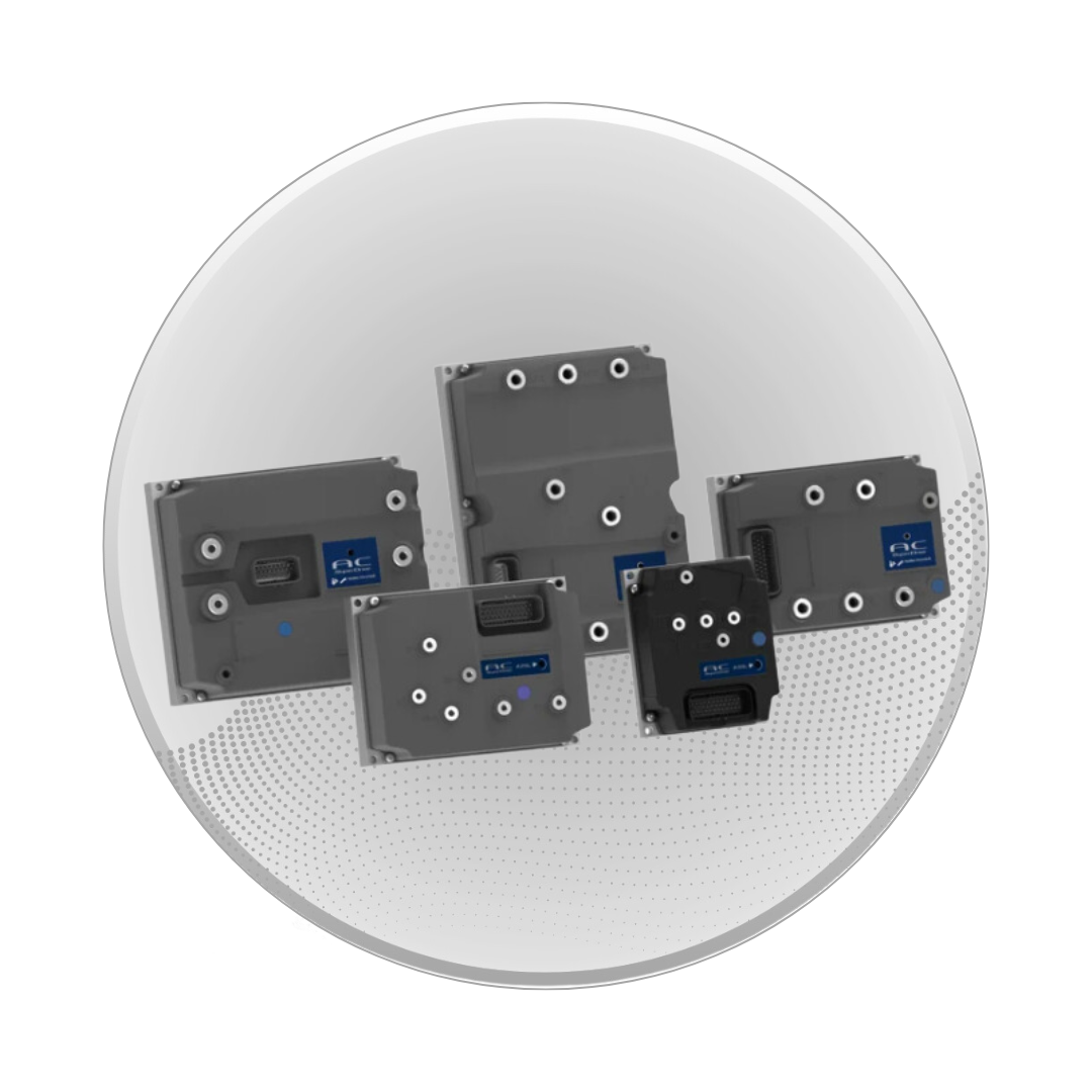 A group of electronics are sitting on top of each other in a circle.