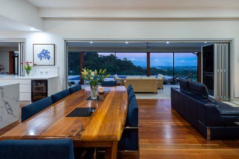 Indoor outdoor living with a great view.