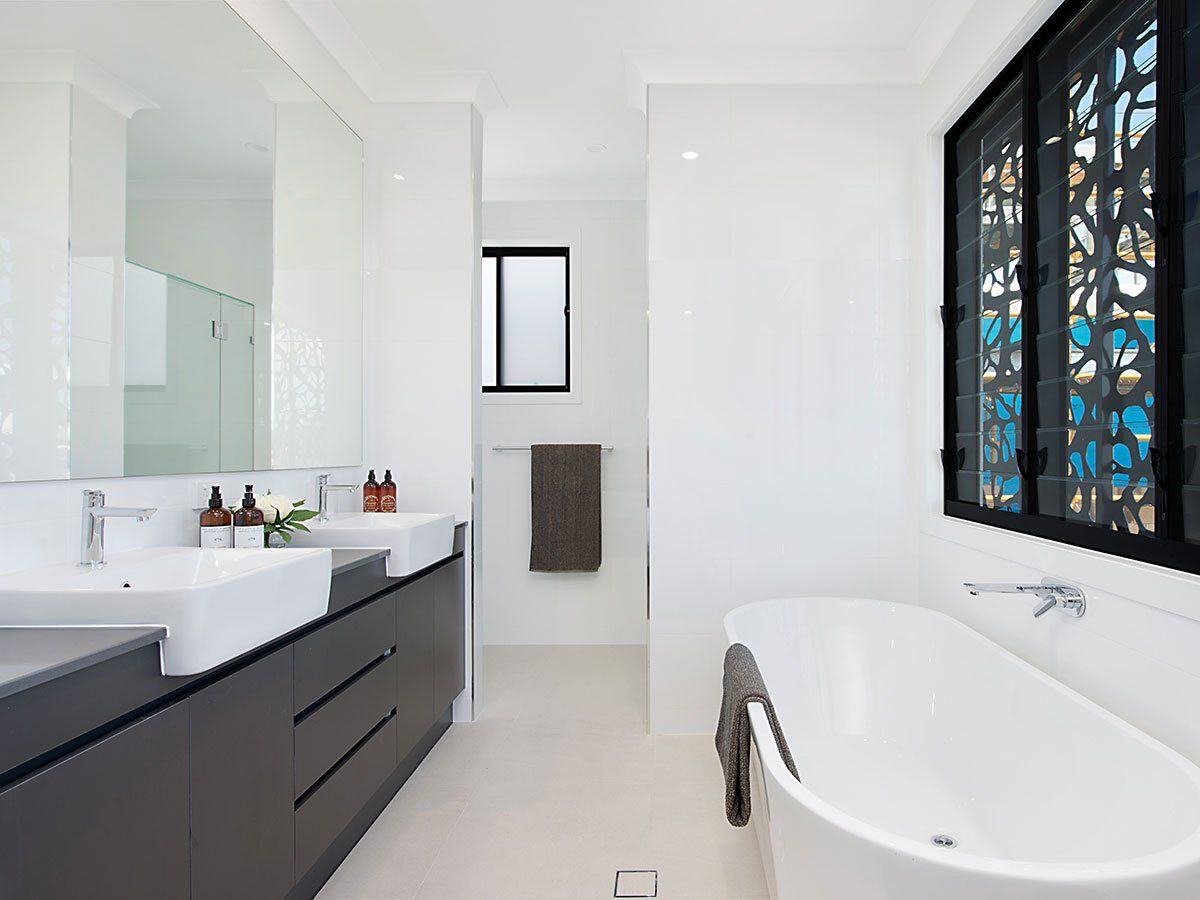 A spacious family bathroom from a recent project
