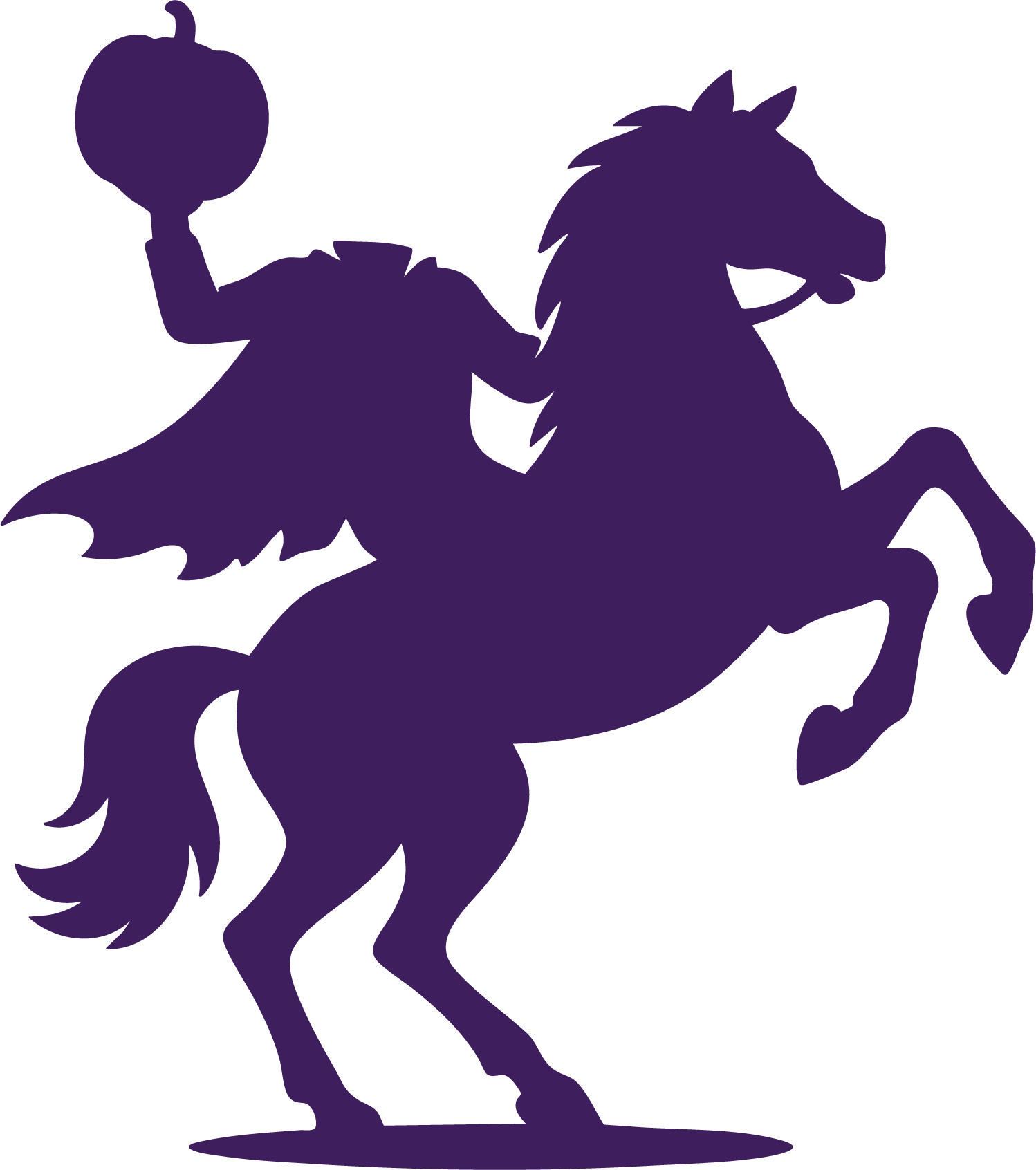 purple headless horseman icon for sleepy hollow dispensary
