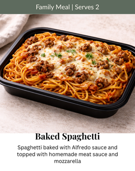 Baked Spaghetti (Serves 2)