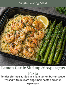 Lemon Garlic Shrimp & Asparagus Pasta