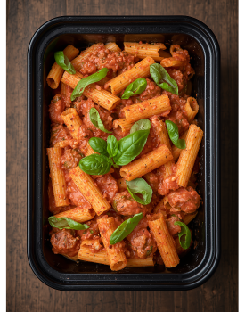 Creamy Sausage Rigatoni