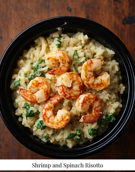 Shrimp and Spinach Risotto