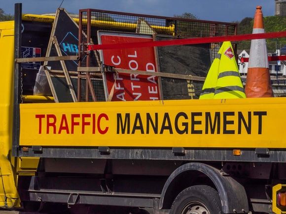 Traffic Management Truck — Traffic Control Services in Bundaberg,QLD