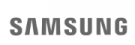 the word samsung is written in black on a white background .