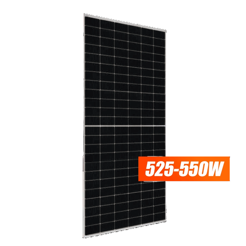 A solar panel with 525-550w written on it