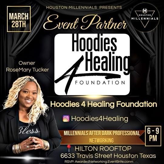 A poster for the hoodies 4 healing foundation