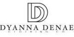 A black and white logo for a clothing company called dyanna denae.